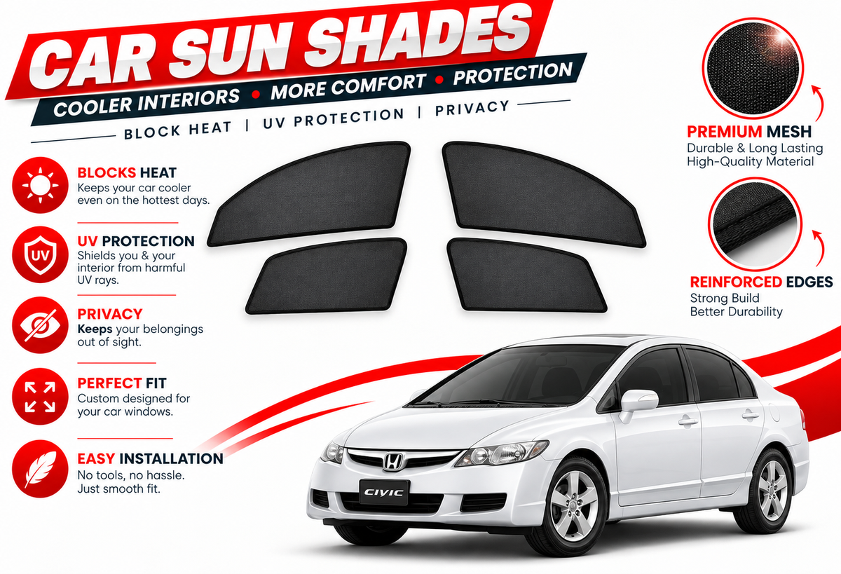 Sun Shades for Honda Civic 2006 to 2011