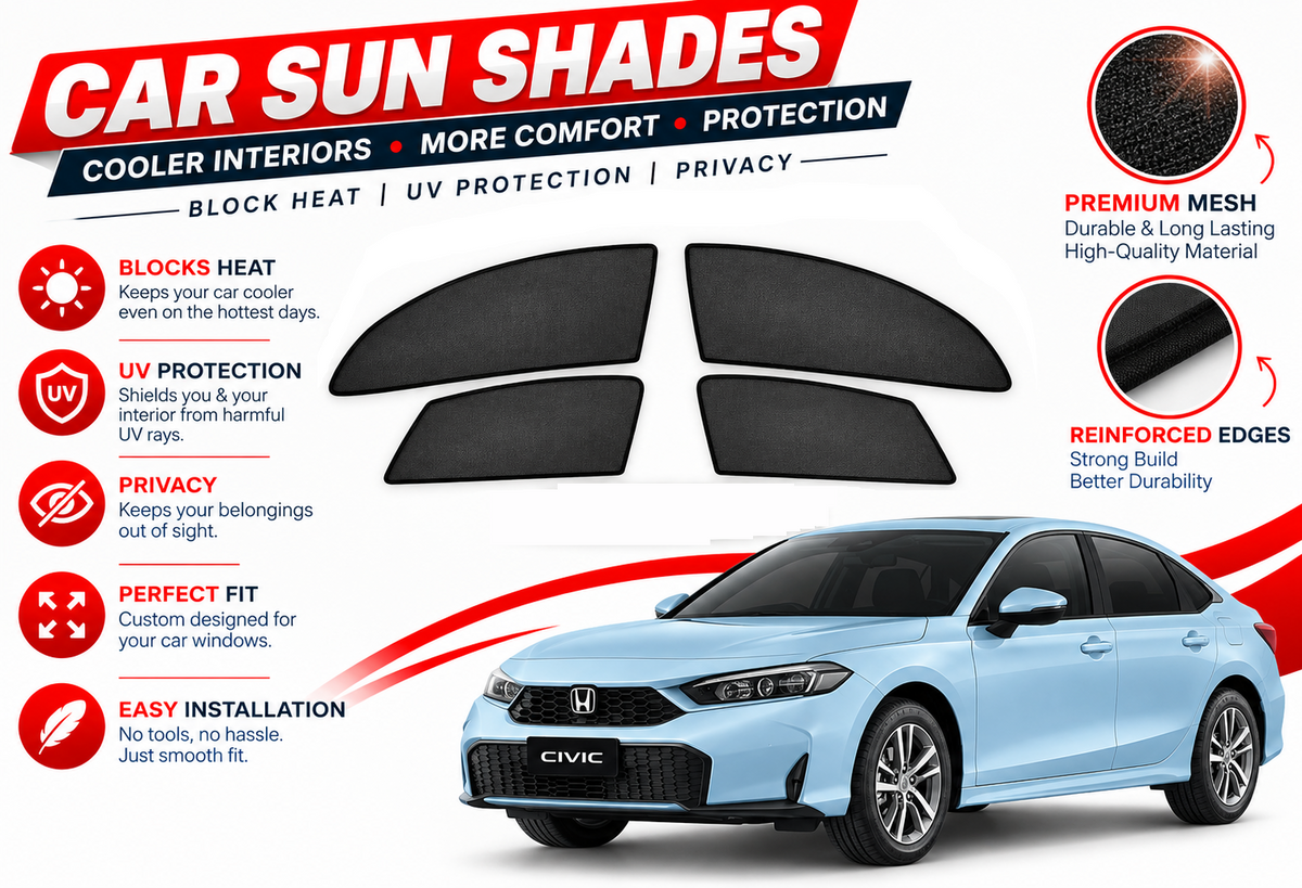 Sun Shades for Honda Civic 2022 to 2026
