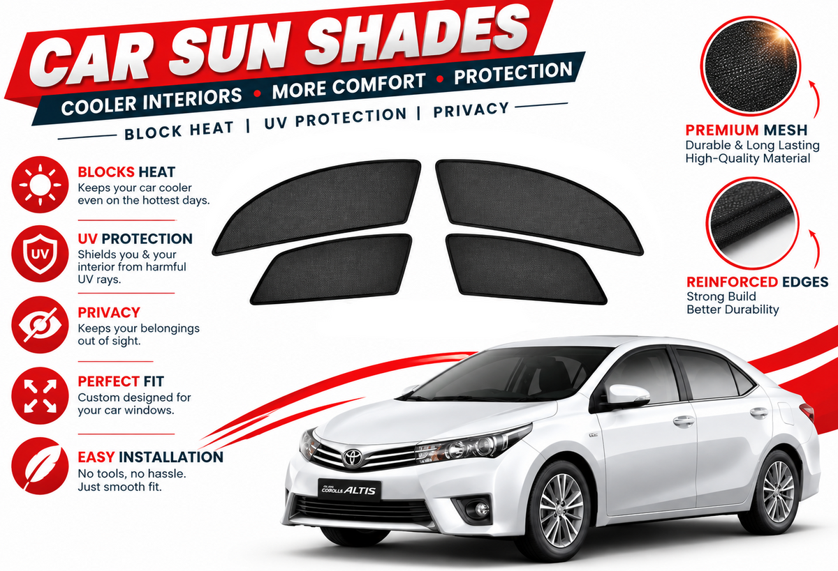 Sun Shades for Toyota Corolla 2014 to 2026