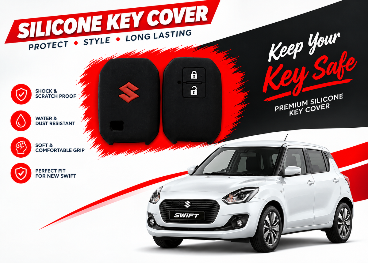 Silicone Key Cover for Suzuki Swift 2022 to 2026
