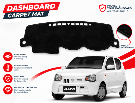Dashboard Carpet Mats for Suzuki Alto 2019 to 2026