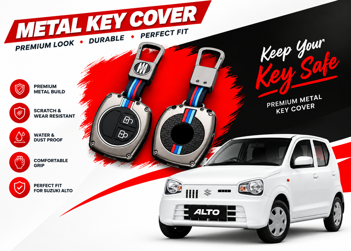 Metal Key Cover for Suzuki Alto 2019 to 2026