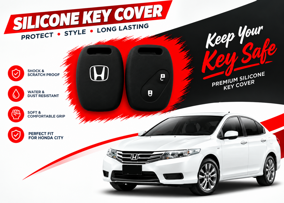 Silicone Key Cover for Honda City 2009 to 2021
