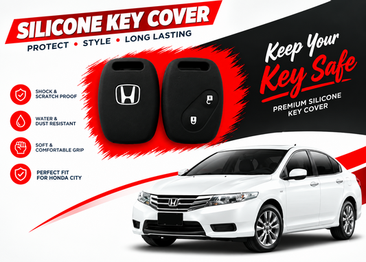 Silicone Key Cover for Honda City 2009 to 2021