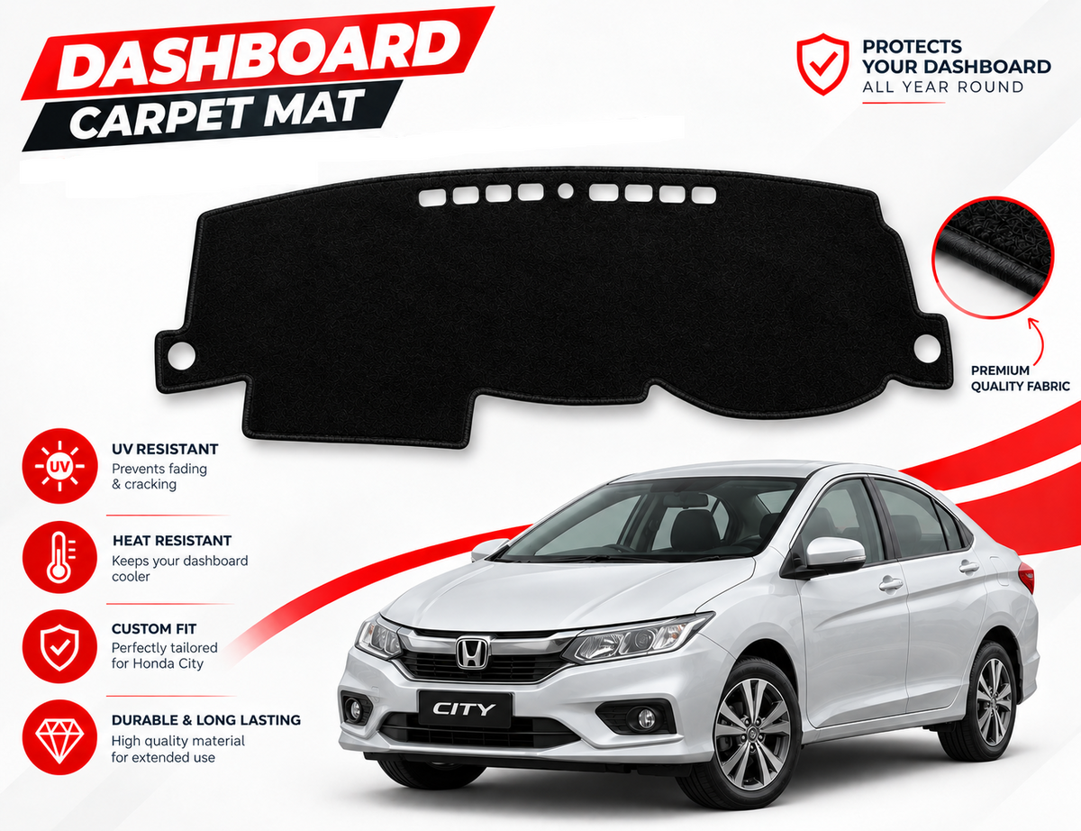 Dashboard Carpet Mats for Honda City 2022 to 2026