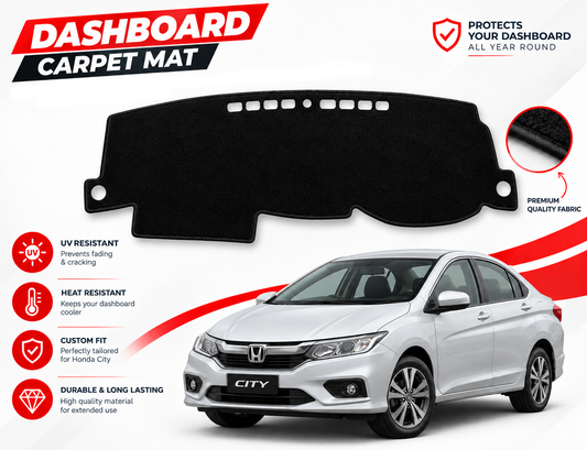 Dashboard Carpet Mats for Honda City 2022 to 2026