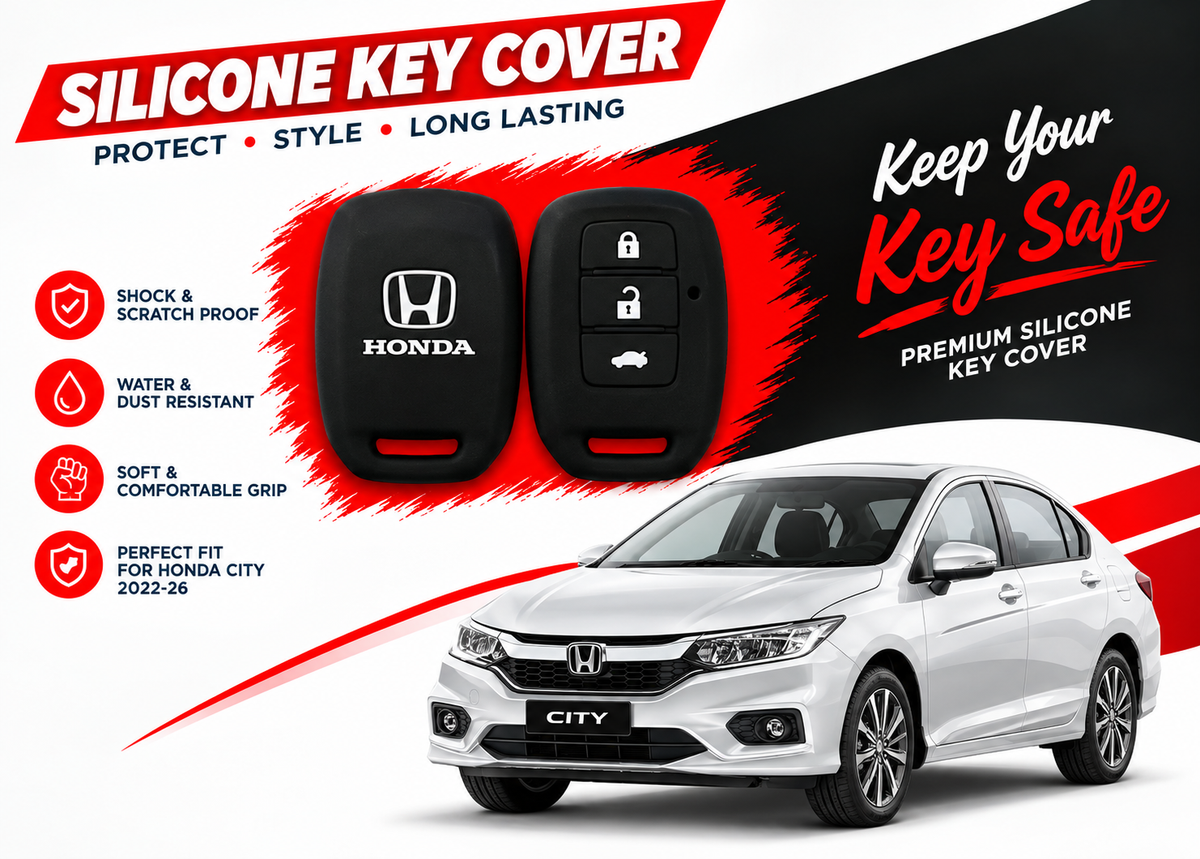 Silicone Key Cover for Honda City 2022 to 2026
