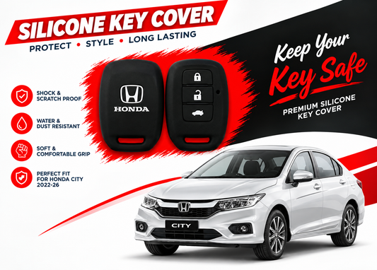 Silicone Key Cover for Honda City 2022 to 2026