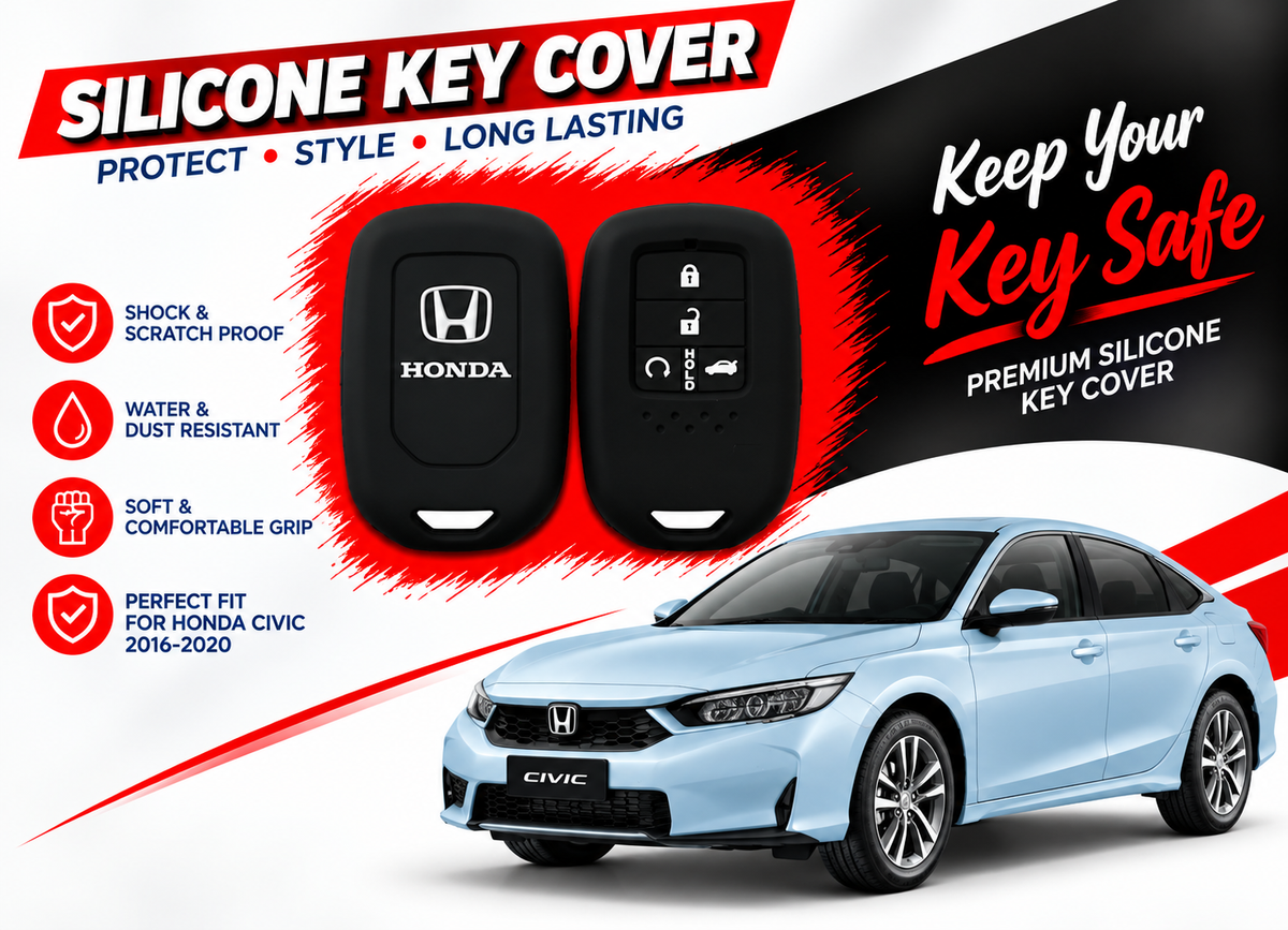 Silicone Key Cover for Honda Civic 2022 to 2026