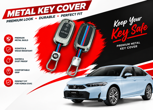 Metal Key Cover for Honda Civic 2022 to 2026