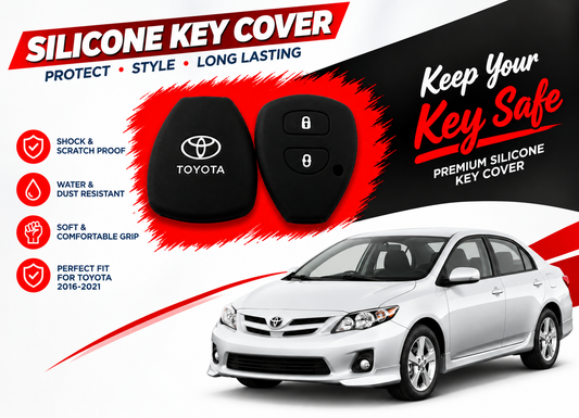 Silicone Key Cover for Toyota Corolla 2009 to 2014