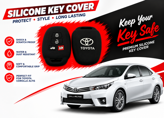 Silicone Key Cover for Toyota Corolla 2014 to 2026