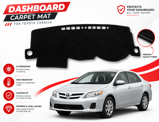 Dashboard Carpet Mats for Toyota Corolla 2009 to 2014