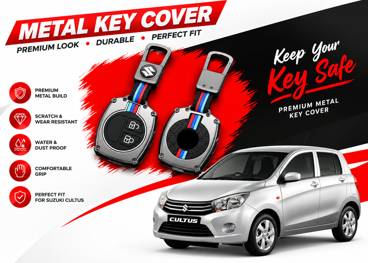 Metal Key Cover for Suzuki Cultus 2017 to 2026