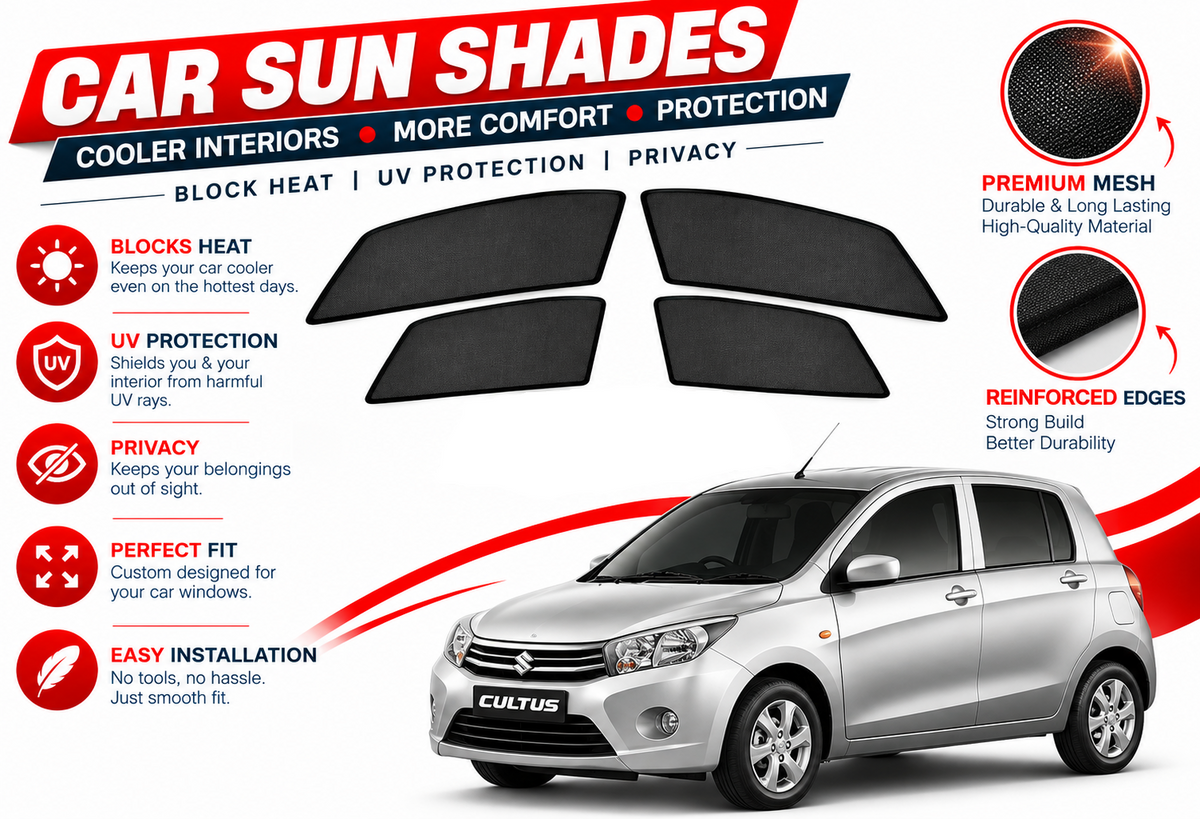 Sun Shades for Suzuki Cultus 2017 to 2026