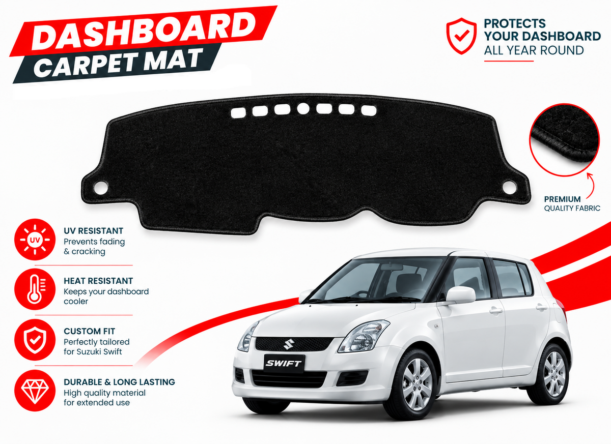 Dashboard Carpet Mats for Suzuki Swift 2010 to 2021
