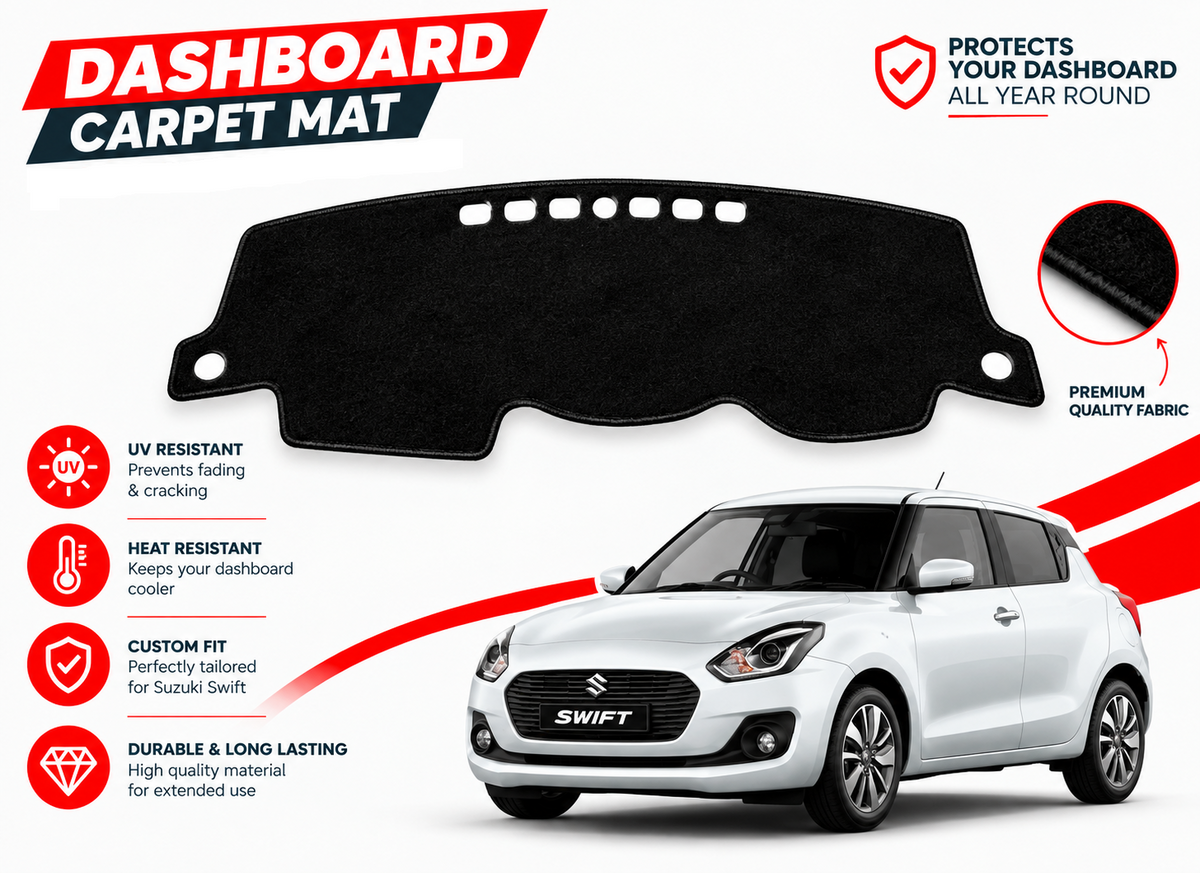 Dashboard Carpet Mats for Suzuki Swift 2022 to 2026