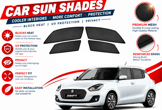 Sun Shades for Suzuki Swift 2022 to 2026