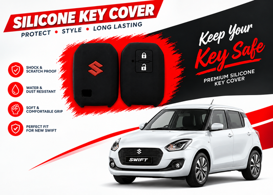 Silicone Key Cover for Suzuki Swift 2022 to 2026