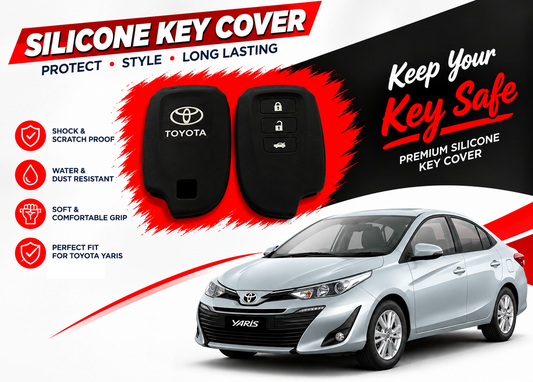 Silicone Key Cover for Toyota Yaris 2018 to 2026
